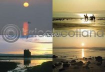 Arran Sunsets Composite Postcard