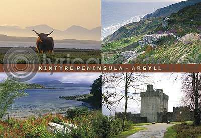 Kintyre Peninsula Composite (3) Postcard
