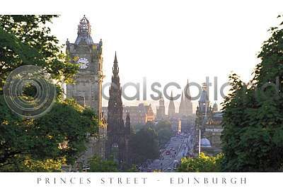 Princes Street from Calton Hill Postcard