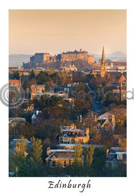 Edinburgh Castle from Blackford Hill Postcard