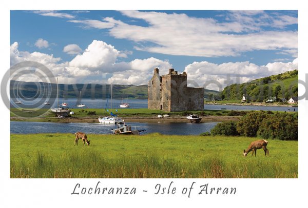 Lochranza, Isle of Arran Postcard (H A6 LY)