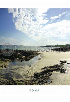 Iona Abbey From White Strands Postcard