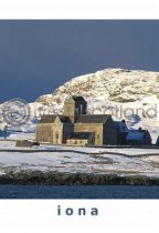 Iona Abbey In Snow Postcard