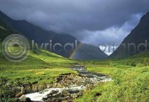 River Coe & Rainbow Postcard