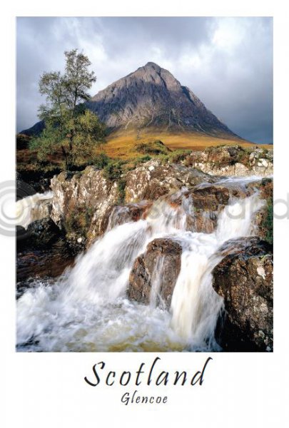 Buachaille & River - Glencoe Postcard