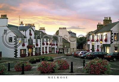 Melrose Square at Sunset Postcard