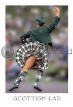 Scottish Lad Postcard