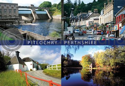 Pitlochry Composite Postcard