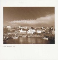 Crail Harbour, Fife Sepia Greetings Card