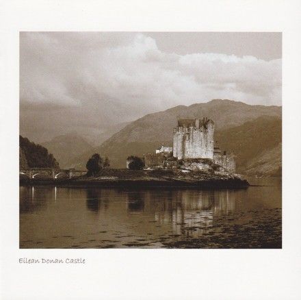 Eilean Donan Castle Sepia Greetings Card