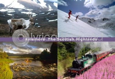 Aviemore & Scottish Highlands Postcard