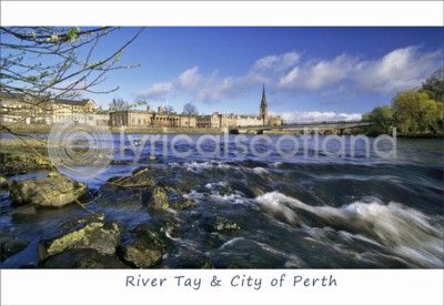 River Tay & City of Perth Postcard