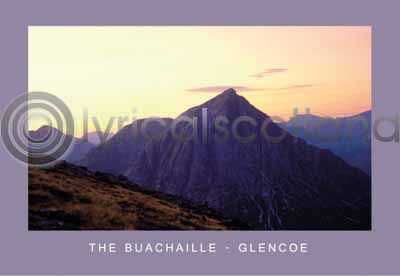 Sunset, Buachaille Etive Mor Postcard
