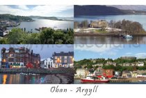 Oban Argyll Composite 1 Postcard