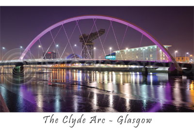 Clyde Arc - River Clyde, Glasgow Postcard