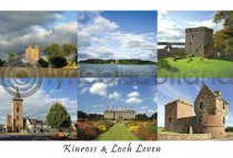 Kinross, Loch Leven Composite Postcard