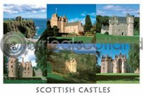 Scottish Castles Composite 1 Postcard