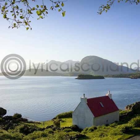 Highland Cottage, Torridon Colour Photo Greetings Card