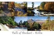 Falls of Dochart at Killin Postcard