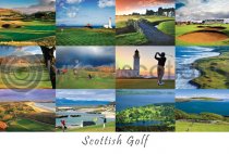 Scottish Golf Composite Postcard
