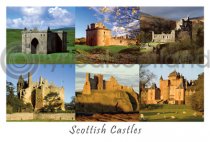 Scottish Castles Composite 4 Postcard