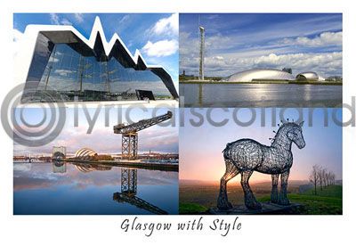Glasgow with Style Composite Postcard