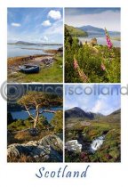 Scotland Composite 1 Postcard