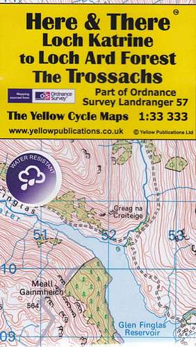 H&T Map Trossachs, Loch Katrine to Ard Forest